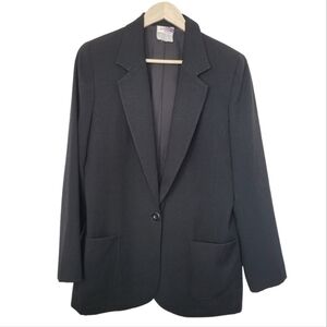 Alia Vintage One Button Blazer